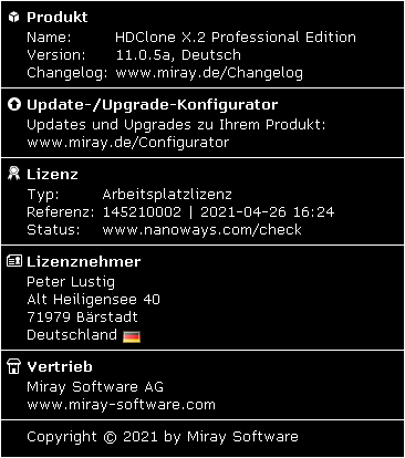 Lizenz-Applet