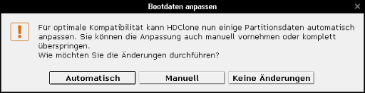 Bootdaten anpassen
