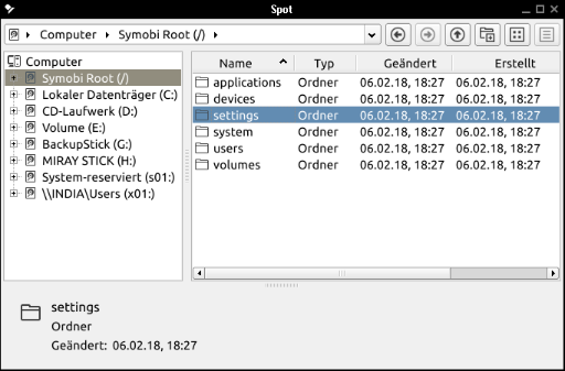 Spot Dateimanager