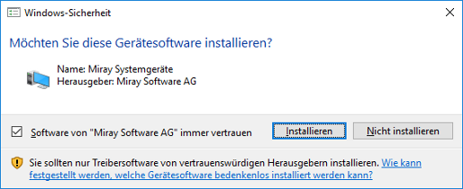 Treiberinstallation
