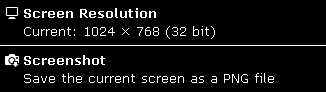 Screen applet in "/S" variant