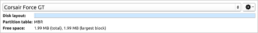 Disk Dropdown and Information