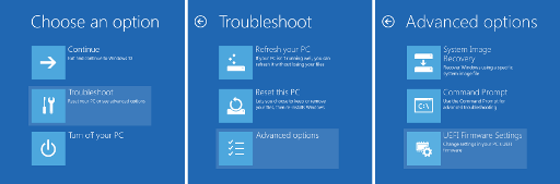 Restart menu