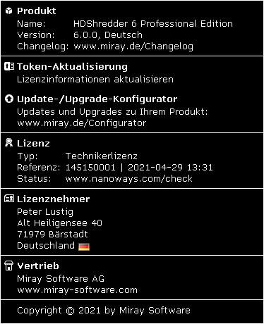 Lizenz-Applet