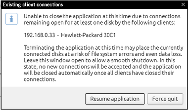 Shutdown dialog