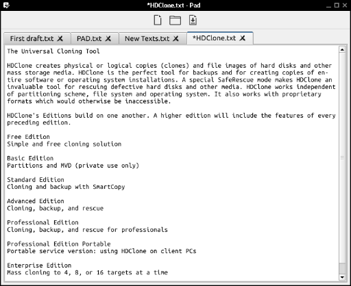 Pad Text File Editor