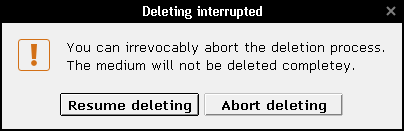 Cancel deletion
